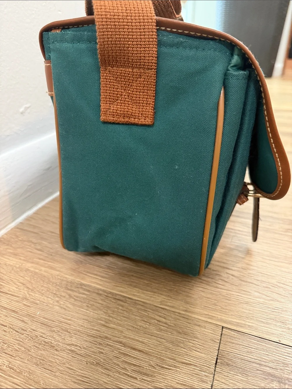 Vintage Polo by Ralph Lauren  Teal Canvas camera Messenger Bag